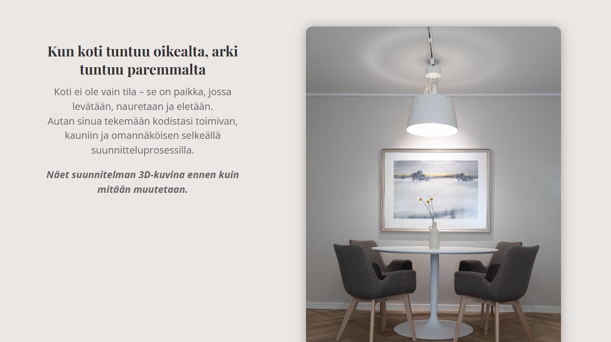 Verkkosivuprojekti Design Yliniemi